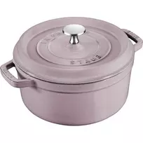 Staub apvalus ketaus puodas - 2,2 ltr, vyšnių žiedas