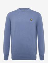 Lyle & Scott - Cotton Merino Crew Neck Jumper - Apvalios apykaklės megztinis - Mėlyna