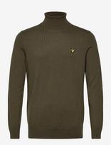 Lyle & Scott - Cotton Merino Turtleneck Jumper - Golfo kelnės - Chaki spalva