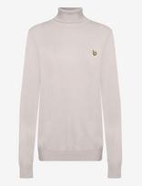 Lyle & Scott - Cotton Merino Turtleneck Jumper - Golfo kelnės - Kreminė spalva