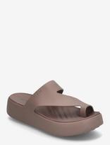 Crocs - Getaway Platform Toe Loop - Baseino šlepetės - Ruda