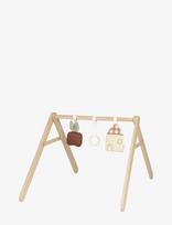 NOBODINOZ - Kit Baby Gym With Toys Sweet Home - Lavinamasis stovelis - Marga / raštuota