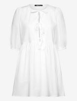 Gina Tricot - Front Tie Dress - Trumpa suknelė - Balta
