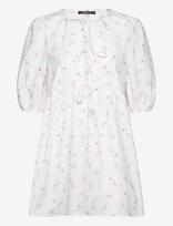 Gina Tricot - Front Tie Dress - Trumpa suknelė - Balta