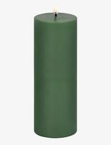 UYUNI Lighting - Led Pillar Candle, Olive Green, Smooth, 5,8X15,2 Cm - Vaškinė žvakė - Žalia