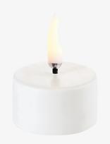 UYUNI Lighting - Led Tealight 400~ Battery Incl., White No Wax, 3,9X2,1 Cm - LED žvakė - Balta
