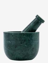 House Doctor - Mortar W. Pestle, Hdarb, Dark Green - Grūstuvės ir piestelės - Žalia