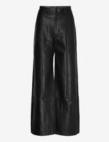 Bardot - Marlowe Pu Wide Leg Pant - Odinės tamprės-kelnės - Juoda