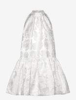 Malina - Flora Halterneck Mini Dress - Trumpa suknelė - Balta