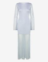 Malina - Haisley Sheer Knitted Maxi Dress - Ilga suknelė - Mėlyna