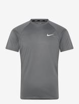 NIKE SWIM - Nike Essential Short Sleeve Hydroguard - Sportiniai marškinėliai - Pilka