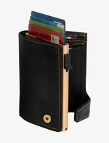 Tony Perotti - Furbo Cardholder W/ Banknote And Coin Pocket - Kortelių dėklas - Juoda