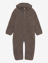Huttelihut - Pram Suit Ears Wool Fleece - Flisinis kombinezonas - Ruda