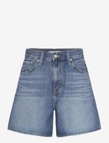 Levi's® - High Baggy Short Worn Memory S - Džinsiniai šortai - Mėlyna