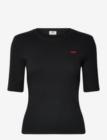 Levi's® - Luca Slim Tee Caviar Rib Knit - Marškinėliai ir palaidinės - Juoda
