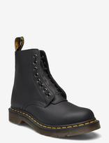 Dr. Martens - 1460 Pascal Frnt Zip Black Nappa - Aulinukai plokščiu kulnu - Juoda
