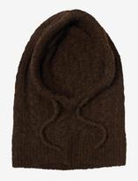 Object - Objmilu Cable Knit Balaclava Noos - Kepurė - Ruda