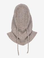 Object - Objmilu Cable Knit Balaclava Noos - Kepurė - Pilka