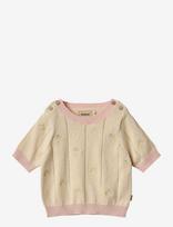 Wheat - Knit Top S/S Malvina - Megztinis - Smėlio