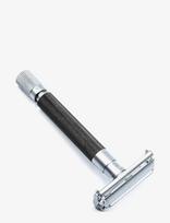 Parker - 74R - Graphite - Satin Chrome Textured Heavy Weight Butterfly Open Safety Razor - Plaukų šalinimo priemonė - Juoda