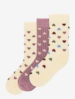 Minipop - Minipop Season Bamboo Socks 3 Pcs - Kojinės - Rožinė