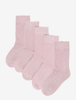 Minipop - Minipop Noos Bamboo Socks 5 Pack - Kojinės - Rožinė