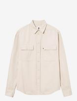 WOOD WOOD - Wwaxl Herringbone Shirt - Laisvalaikio marškiniai - Smėlio