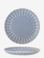 Bloomingville - Latina Plate, Blue, Stoneware - Vakarienės lėkštės - Mėlyna
