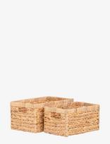 House Nordic - Siva - Baskets, Water Hyacinth, Natural, Set Of 2 - Sandėliavimo krepšys