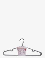 House Nordic - Hilda - Metal Hangers With Grey Coating, Set Of 10 - Pakabos - Pilka
