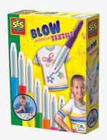 SES Creative - Blow Pens - Airbrush Textile - Rankdarbių rinkinys - Marga / raštuota