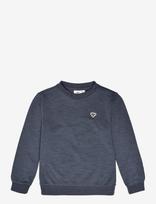 Hummel - Hmlmini Wool Sweatshirt Bee - Megztinis - Tamsiai mėlyna