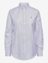Polo Ralph Lauren - Stretch Slim Fit Striped Oxford Shirt - Marškinėliai ilgomis rankovėmis - Mėlyna