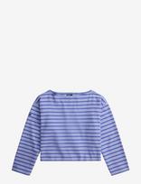 Polo Ralph Lauren - Striped Boatneck Mariner Tee - Marškinėliai ilgomis rankovėmis - Mėlyna