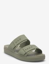 Crocs - Brooklyn Buckle Low Low - Plokščiapadžiai sandalai - Žalia