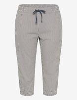 Kaffe Curve - Kcnana Striped Capri Pants - Kapri kelnės - Tamsiai mėlyna