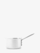 Eva Trio - White Line Saucepan 1.1 L 13 Cm Ceramic Slip-Let® Coating - Troškintuvas - Balta