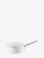 Eva Trio - White Line Sauté Pan 24 Cm Ceramic Slip-Let® Coating - Troškintuvas - Balta