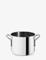Eva Trio - Stainless Steel Pot 2.2 L 16 Cm Ceramic Slip-Let® Coating - Troškintuvas - Sidabro
