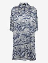 Bruuns Bazaar - Floretbbtamia Dress - Trumpa suknelė - Mėlyna