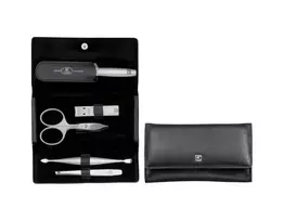 Zwilling Twinox Manicure Set – 5 pcs Leather Pouch - Black