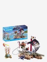 PLAYMOBIL - Pirate Raft With Treasure - Playmobil Pirates - Marga / raštuota