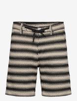 Anerkjendt - Akjan Struc Stripe Shorts - Laisvalaiko marškiniai - Marga / raštuota