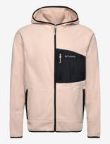 Columbia Sportswear - Fast Trek Overlay Hooded Full Zip - Sportinės flisinės kelnės - Smėlio