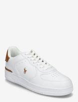 Polo Ralph Lauren - Tumbled Leather-Masters Crt-Sk-Ltl - Žemakulniai sportbačiai - Balta