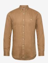 Polo Ralph Lauren - Slim Fit Linen Shirt - Lininiai marškiniai - Ruda