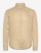 Polo Ralph Lauren - Custom Fit Linen Shirt - Lininiai marškiniai - Smėlio