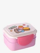 Puckator - Stacked Bento Box Lunch Box With Cutlery - Pietų dėžutė - Rožinė