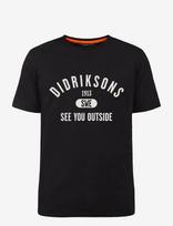 Didriksons - Harald Usx T-Sh Col - Sportiniai marškinėliai - Juoda