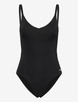 NIKE SWIM - Nike Essential V Neck One Piece - Sportinis maudymosi kostiumėlis - Juoda